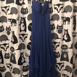 David’s Bridal strapless dress